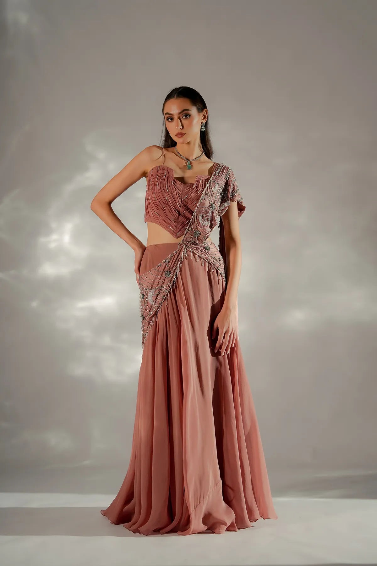 Moon veil Drape Saree