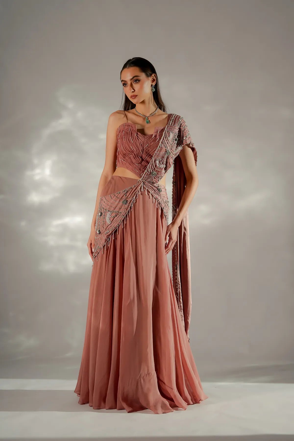 Moon veil Drape Saree