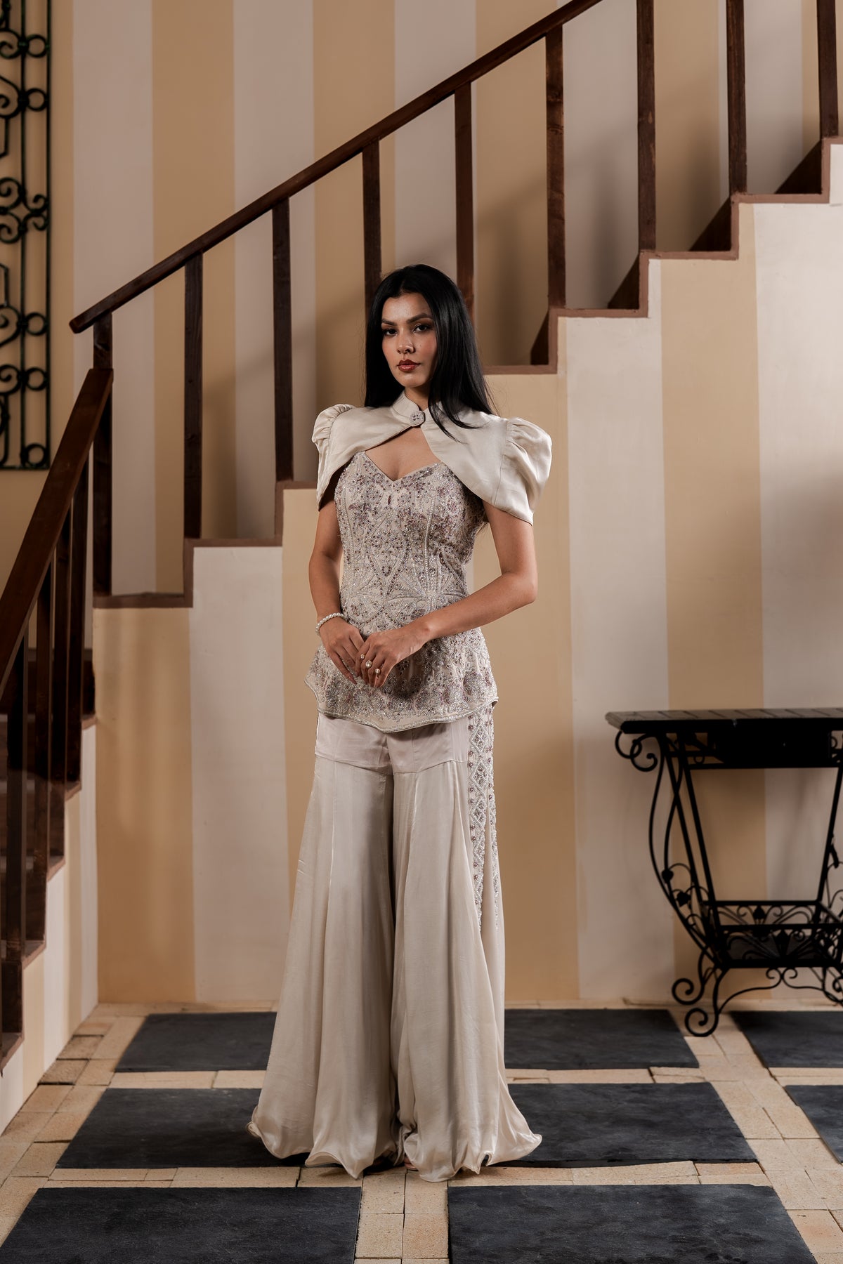 Lily Bell Peplum Sharara Set