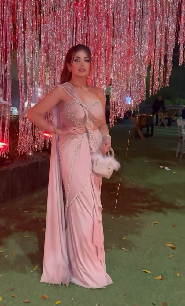 Aanchal Verma in Clara Pearl Drape Saree
