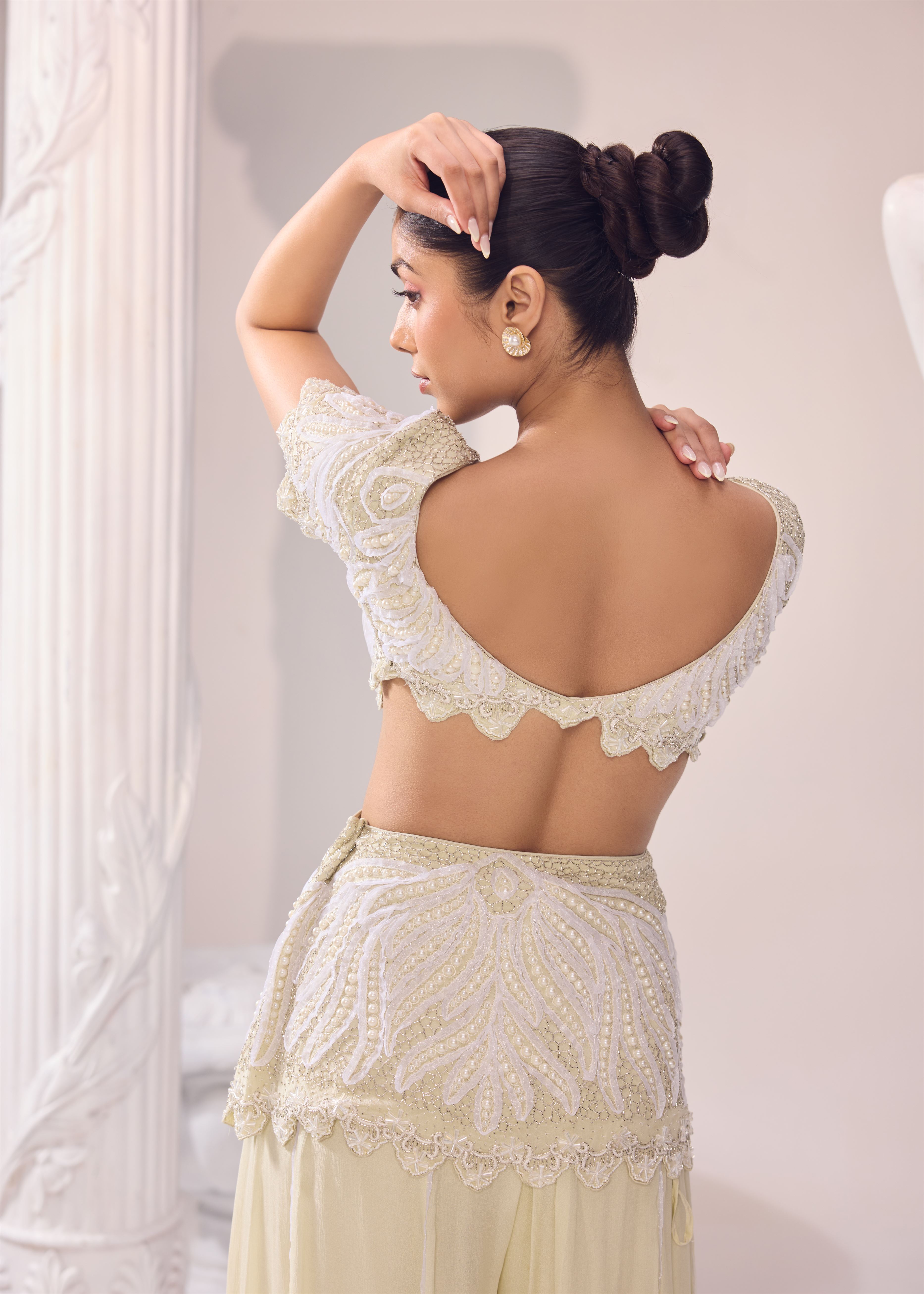 Yashika Khatri in Olivia Peplum Sharara set