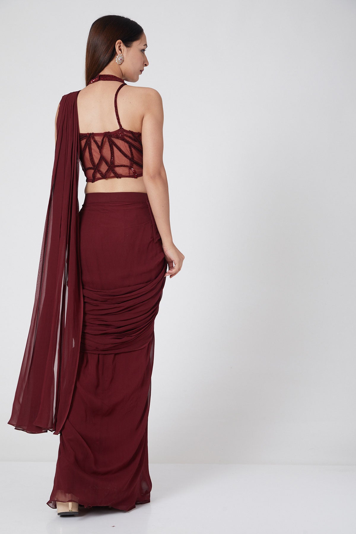Deep Maroon Drape