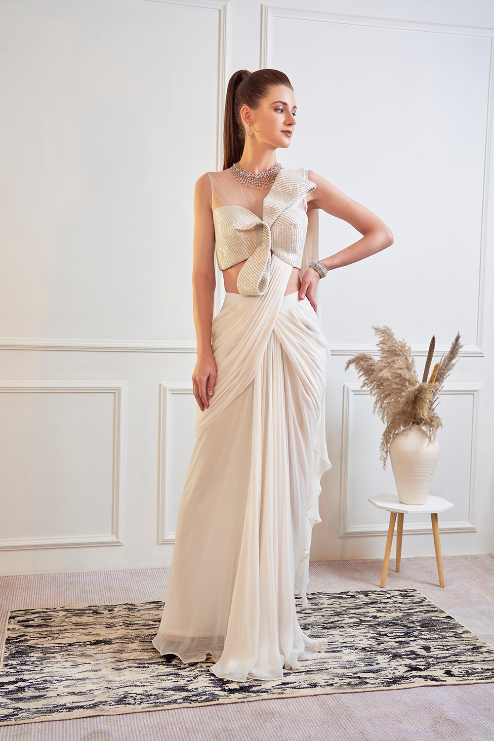 Bow Blouse Saree Blouse