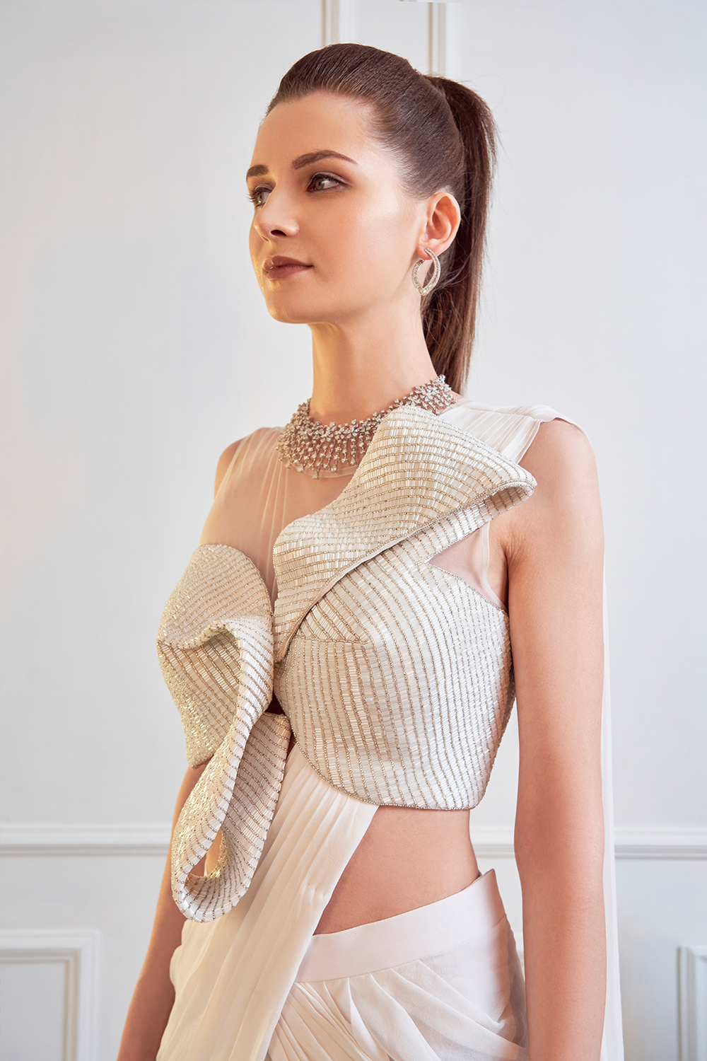 Bow Blouse Saree Blouse