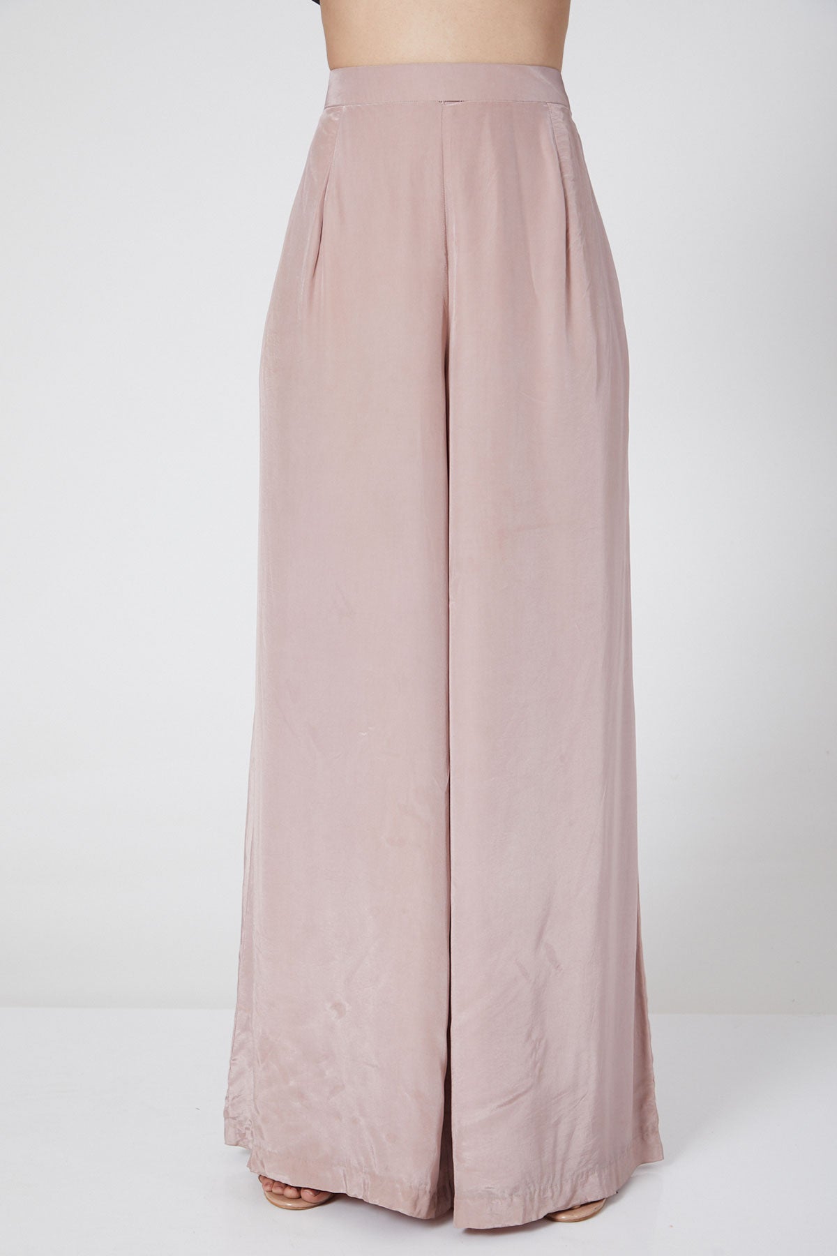 Pastel Palazzo With Back Net-Top