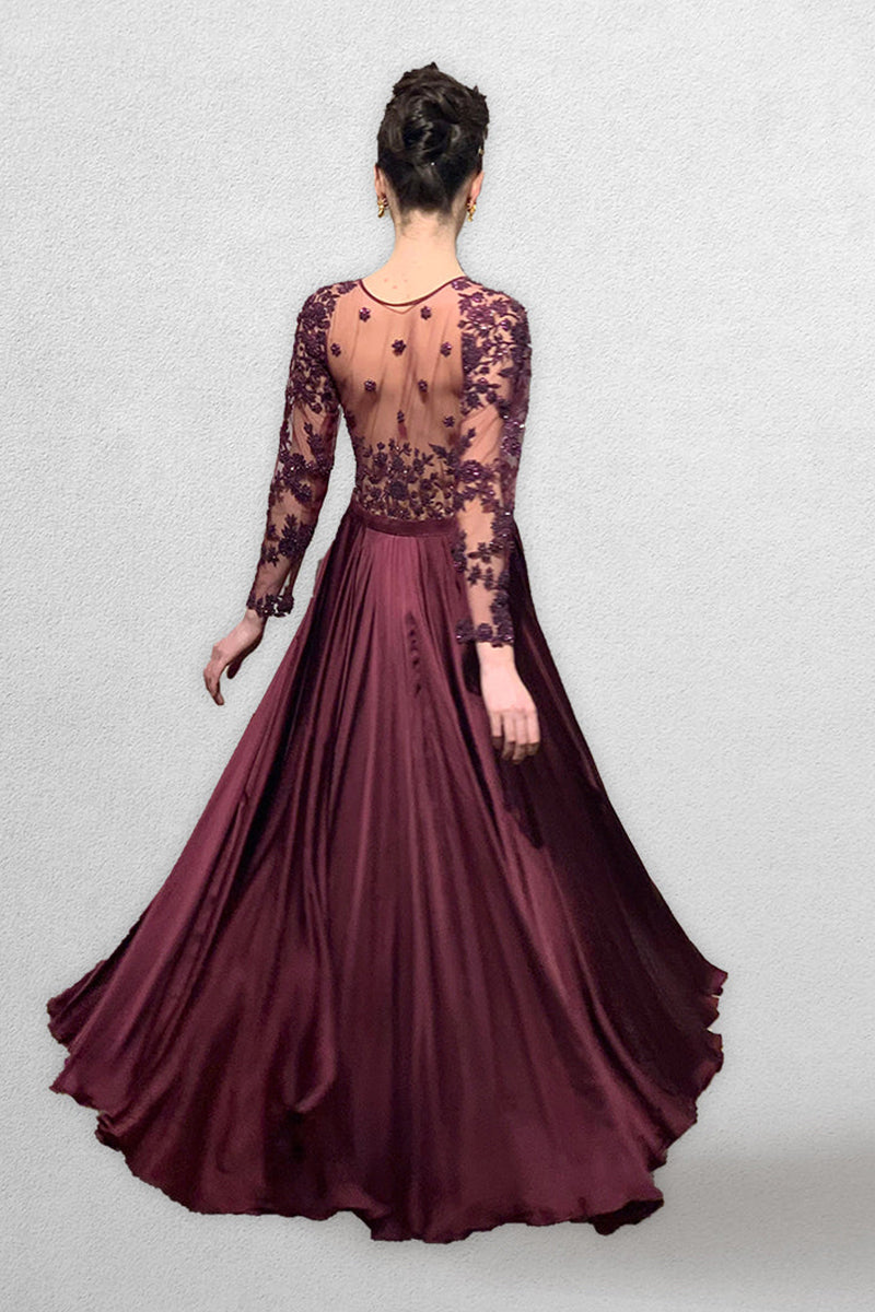 Wine Colored One Piece