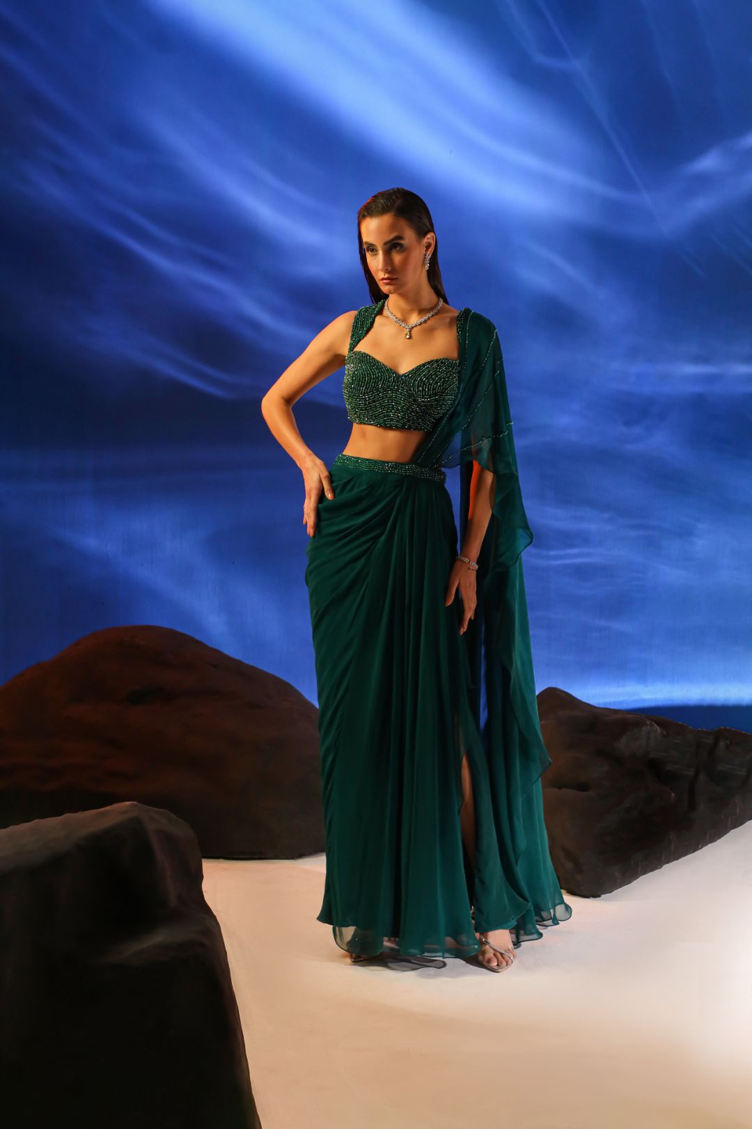 Sukhmani Gambhir in Jade's Celia saree