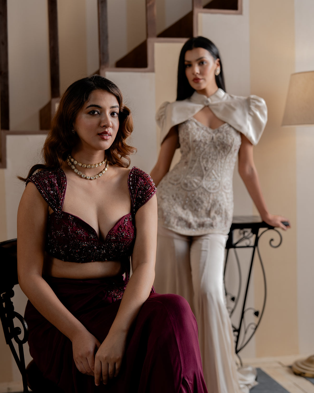 Lily Bell Peplum Sharara Set
