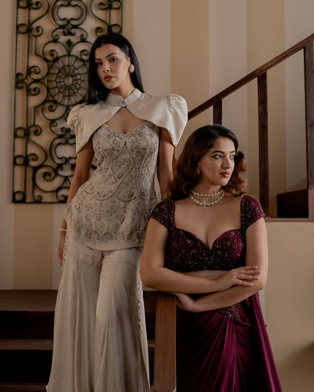 Lily Bell Peplum Sharara Set