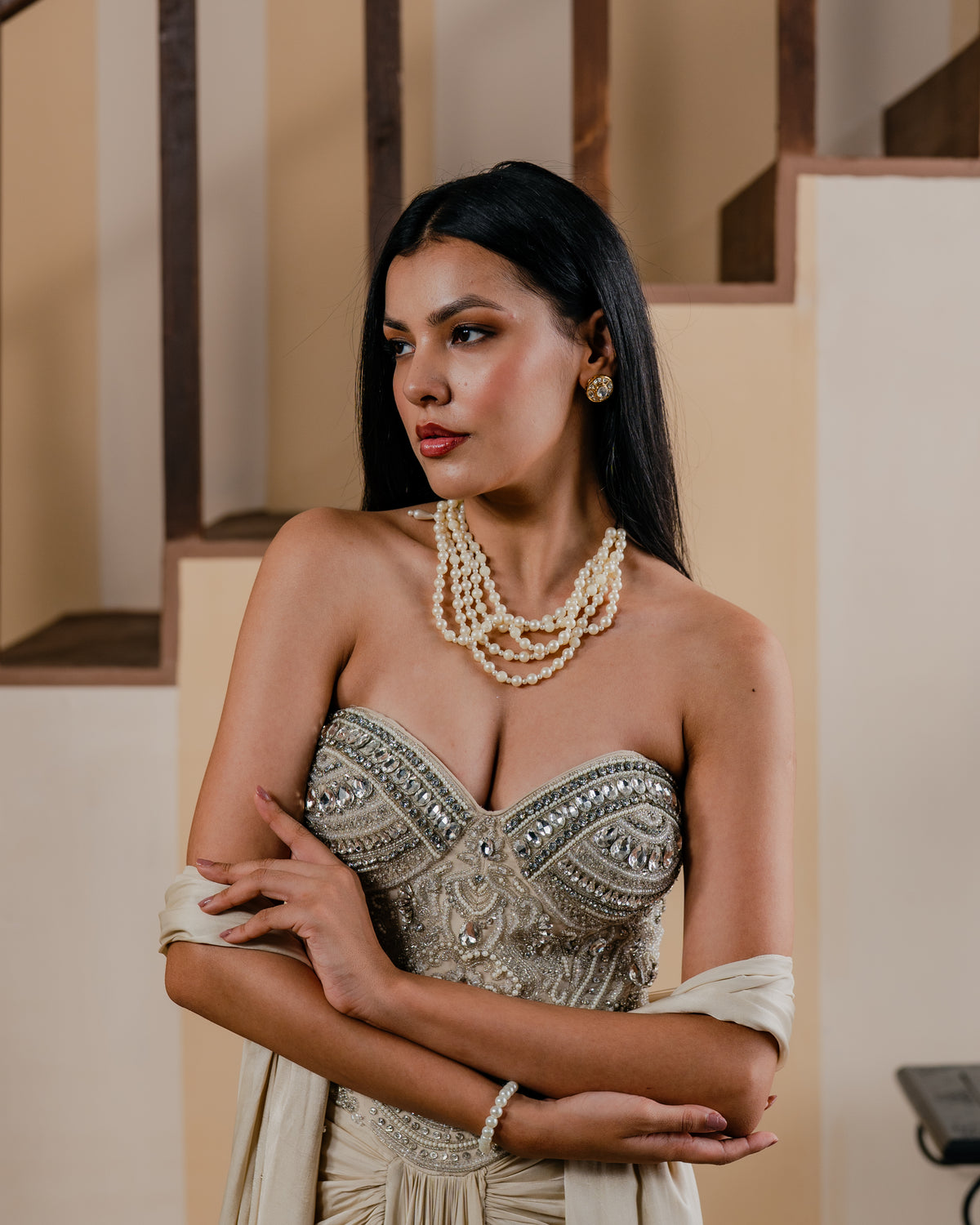 Twilight Champagne Reverie Gown