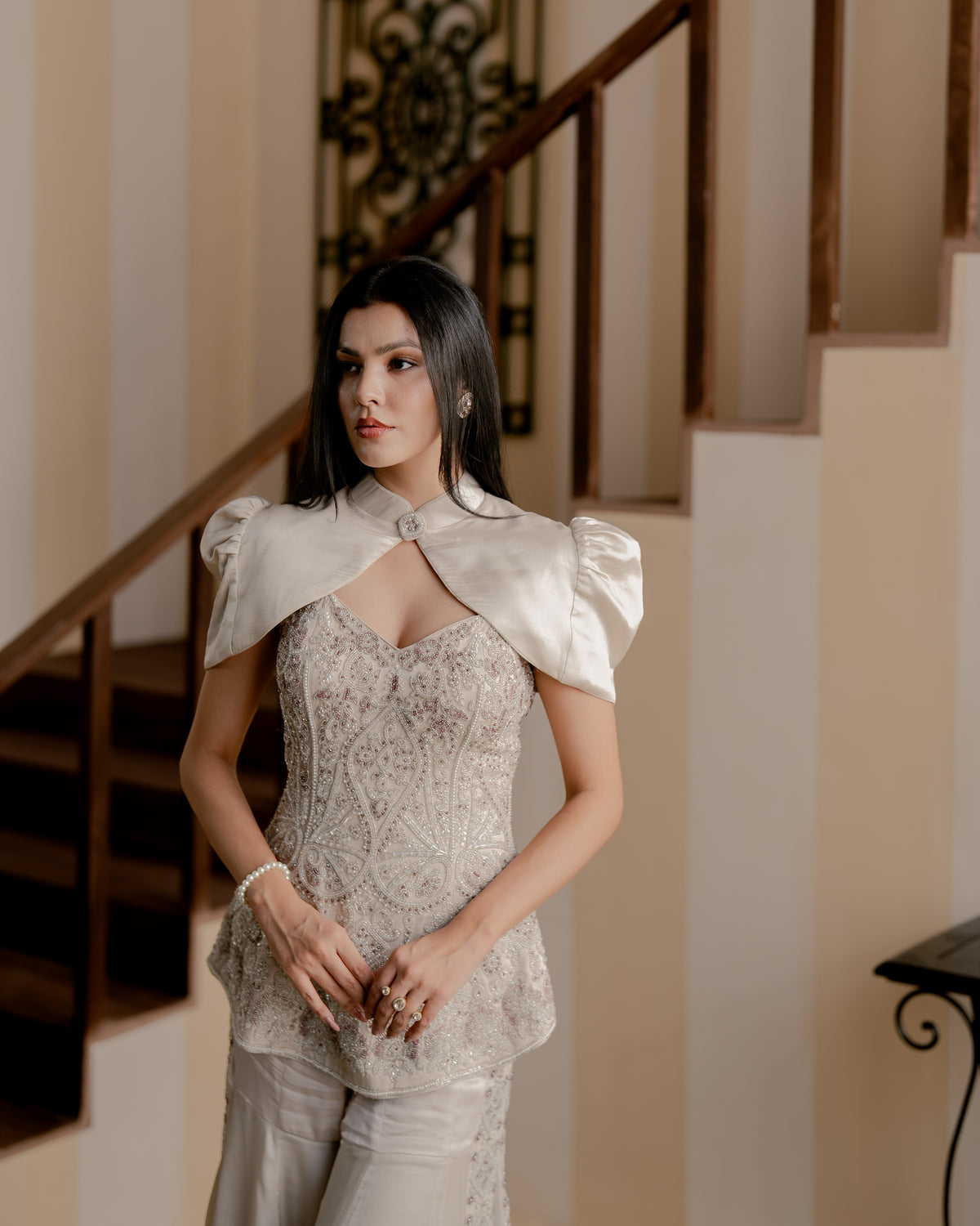 Lily Bell Peplum Sharara Set
