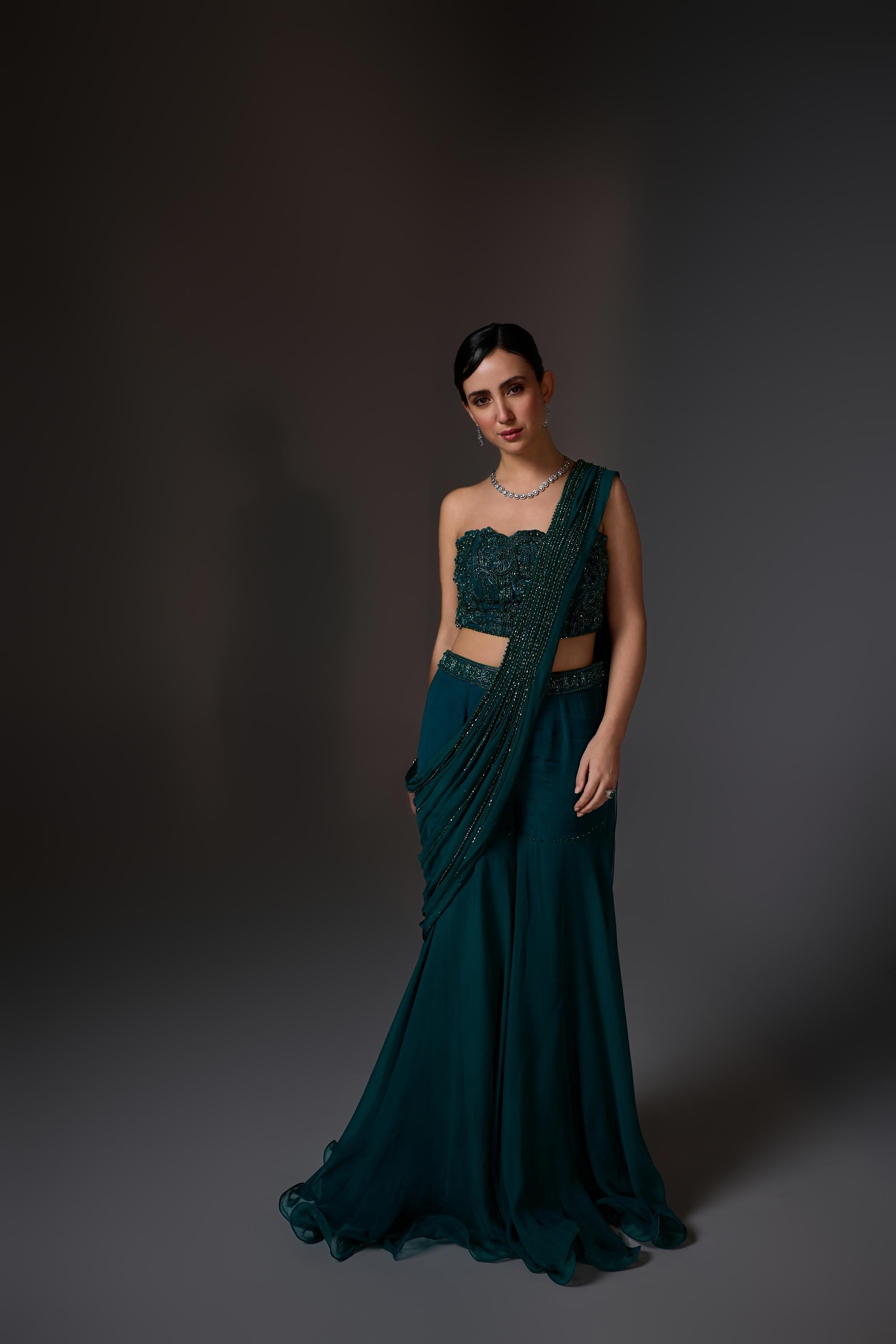 Nora Corset Sharara set