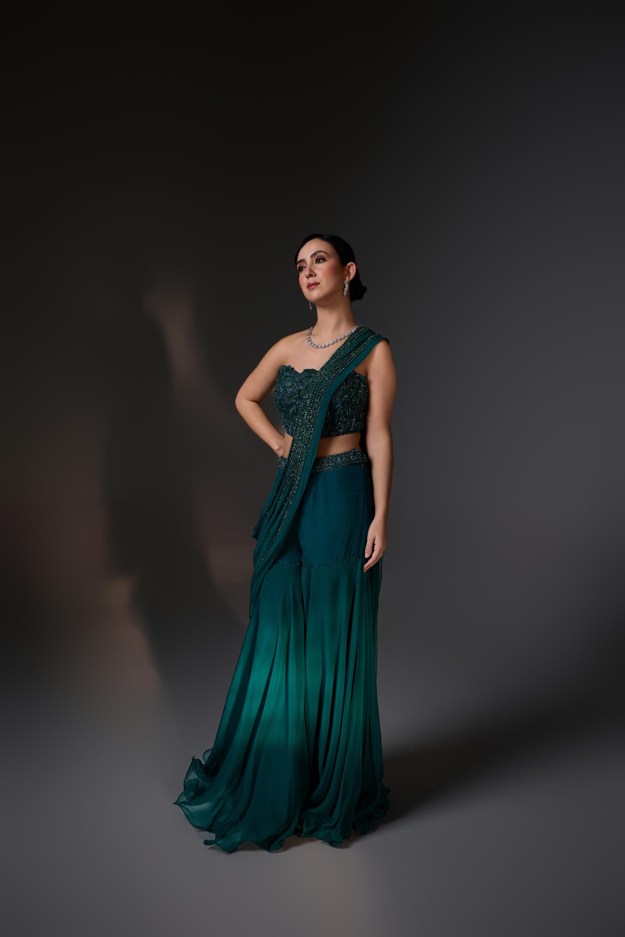 Nora Corset Sharara set