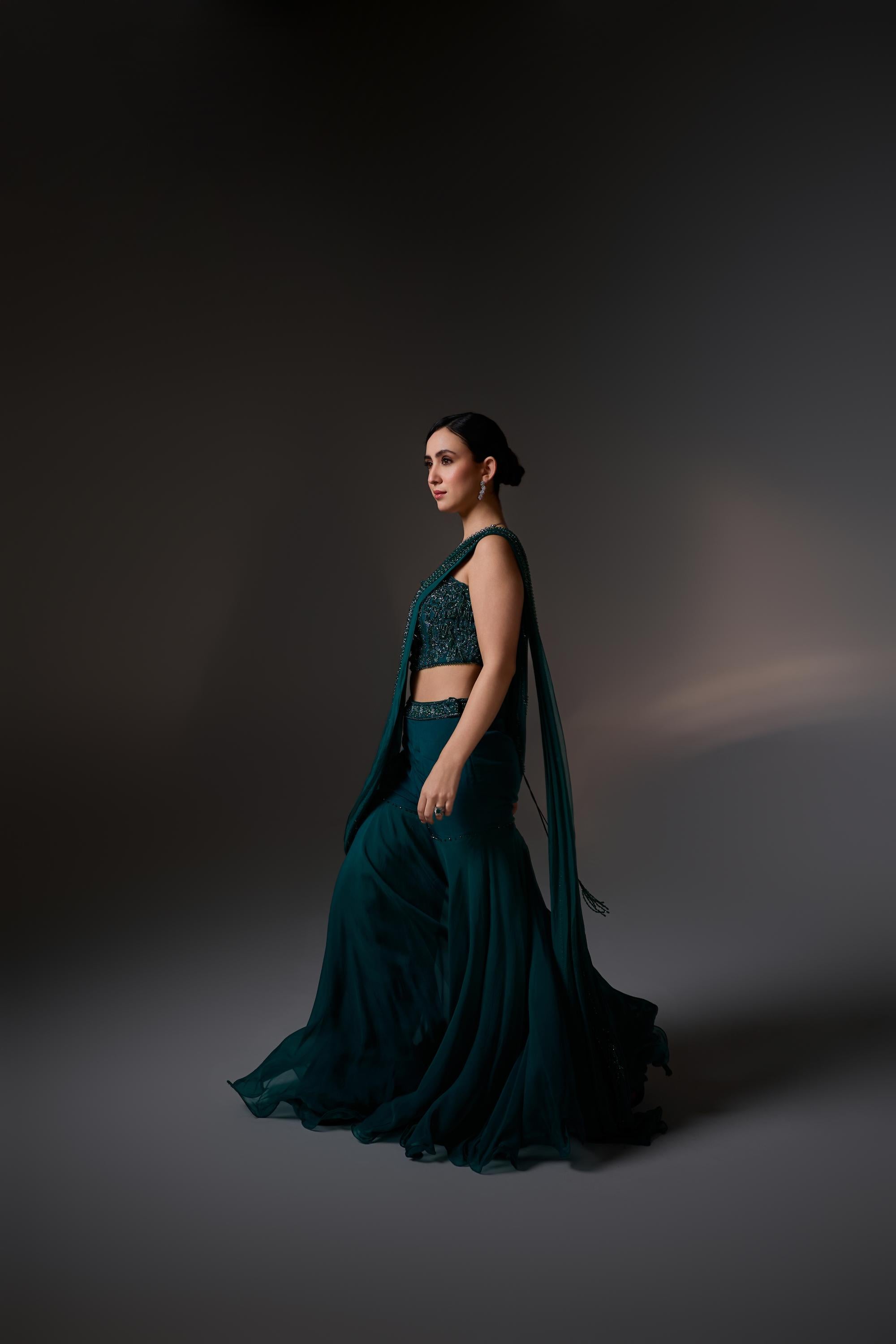 Nora Corset Sharara set