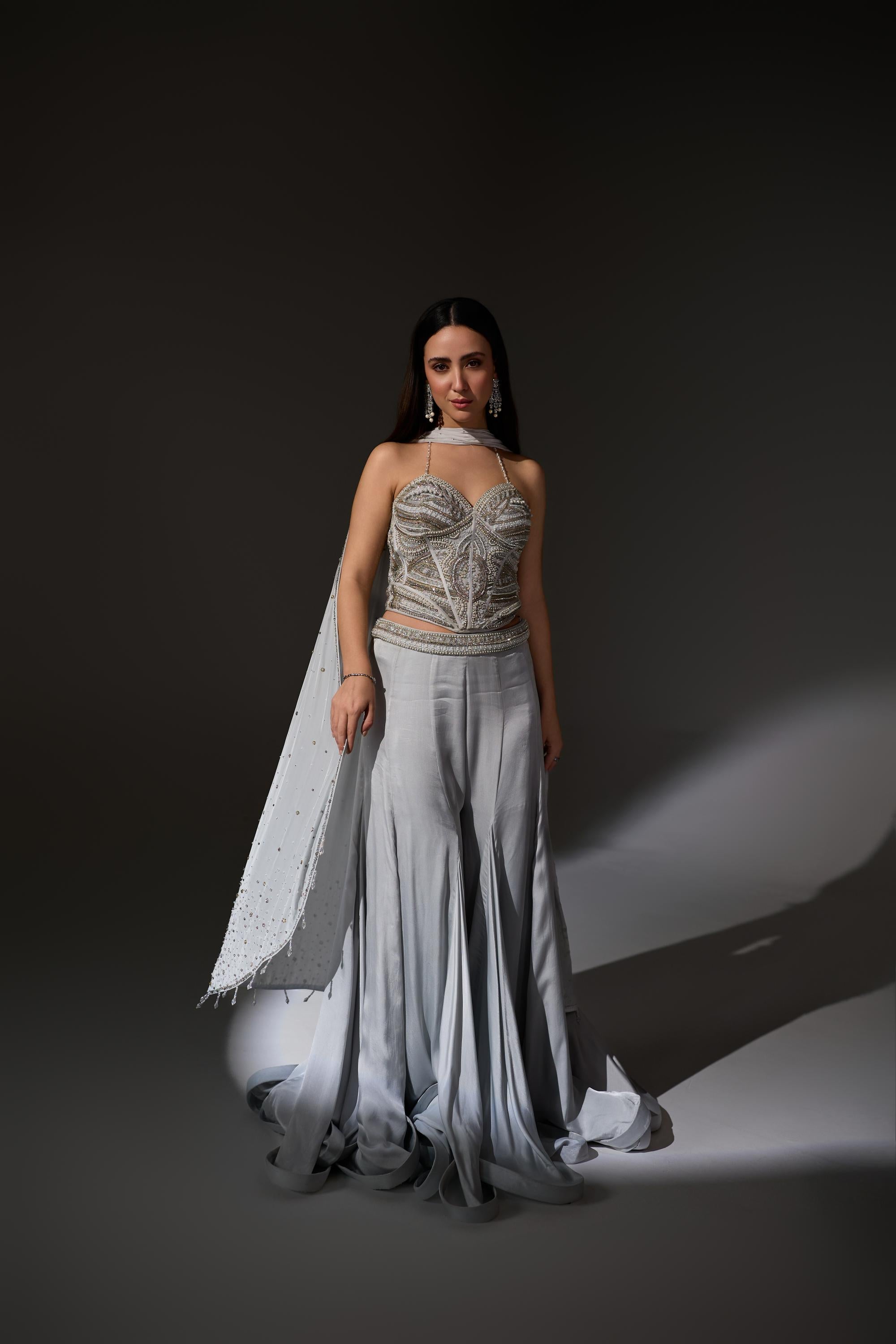 Agnes Corset Sharara set