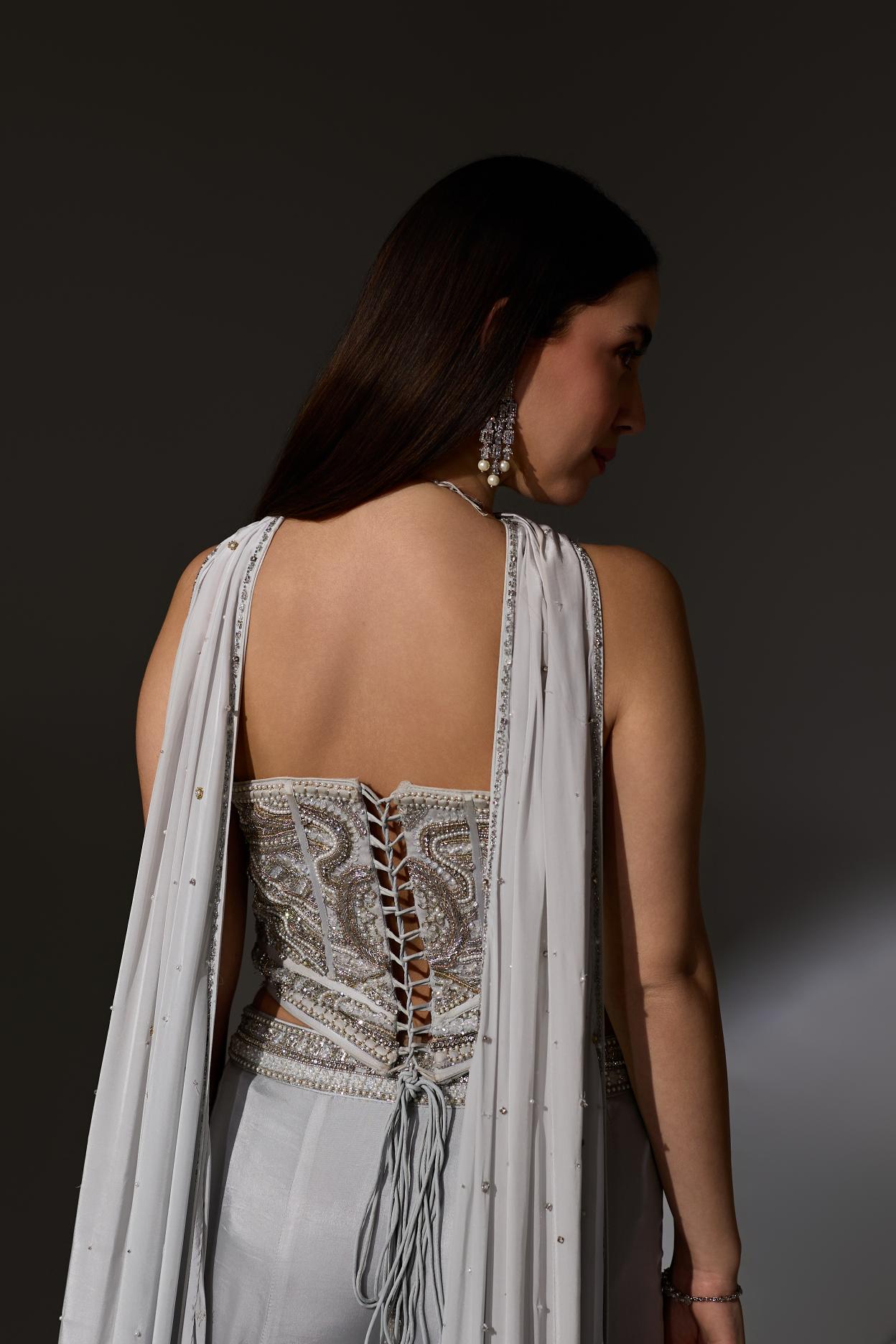 Agnes Corset Sharara set