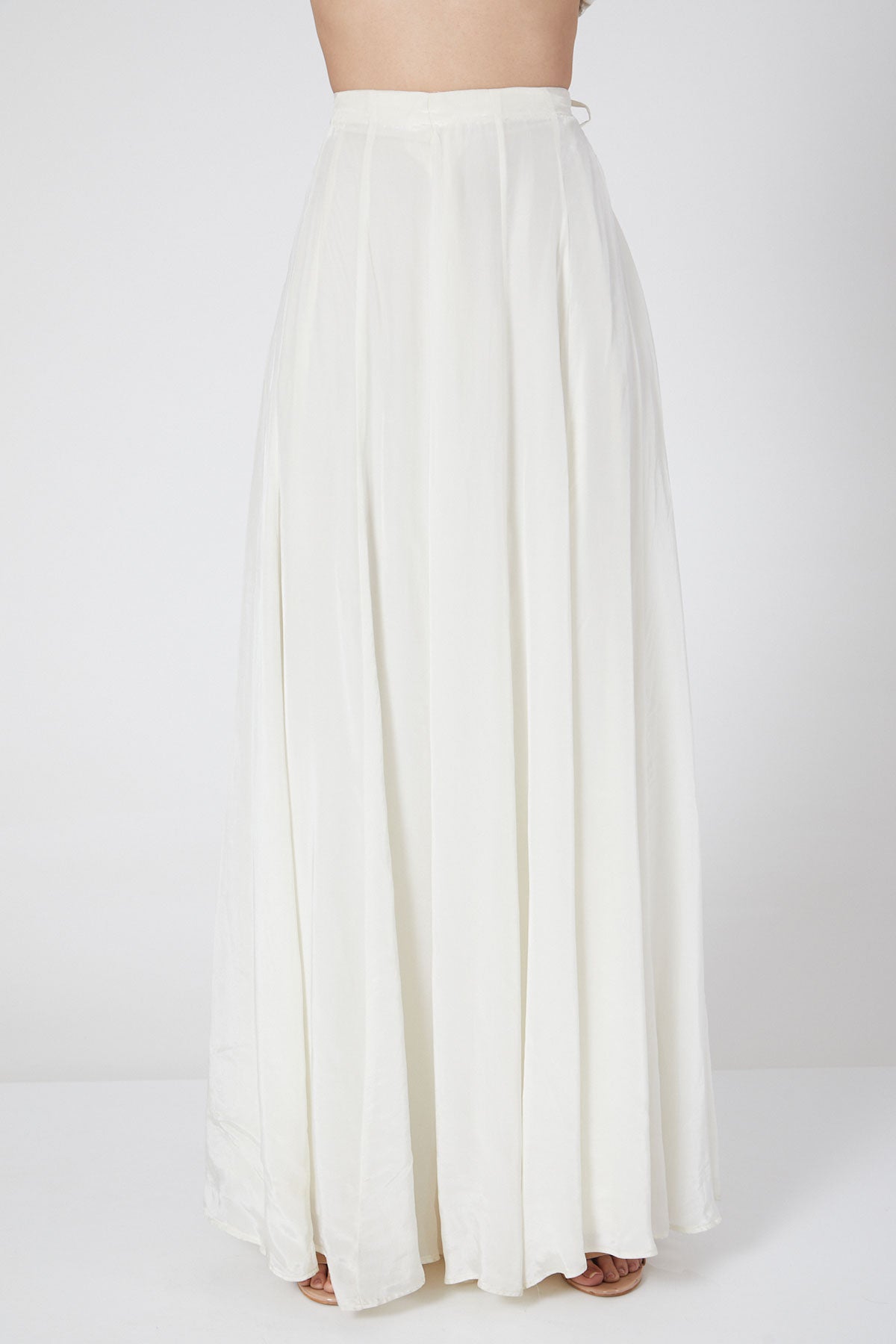 White Skirt And Peplum Top