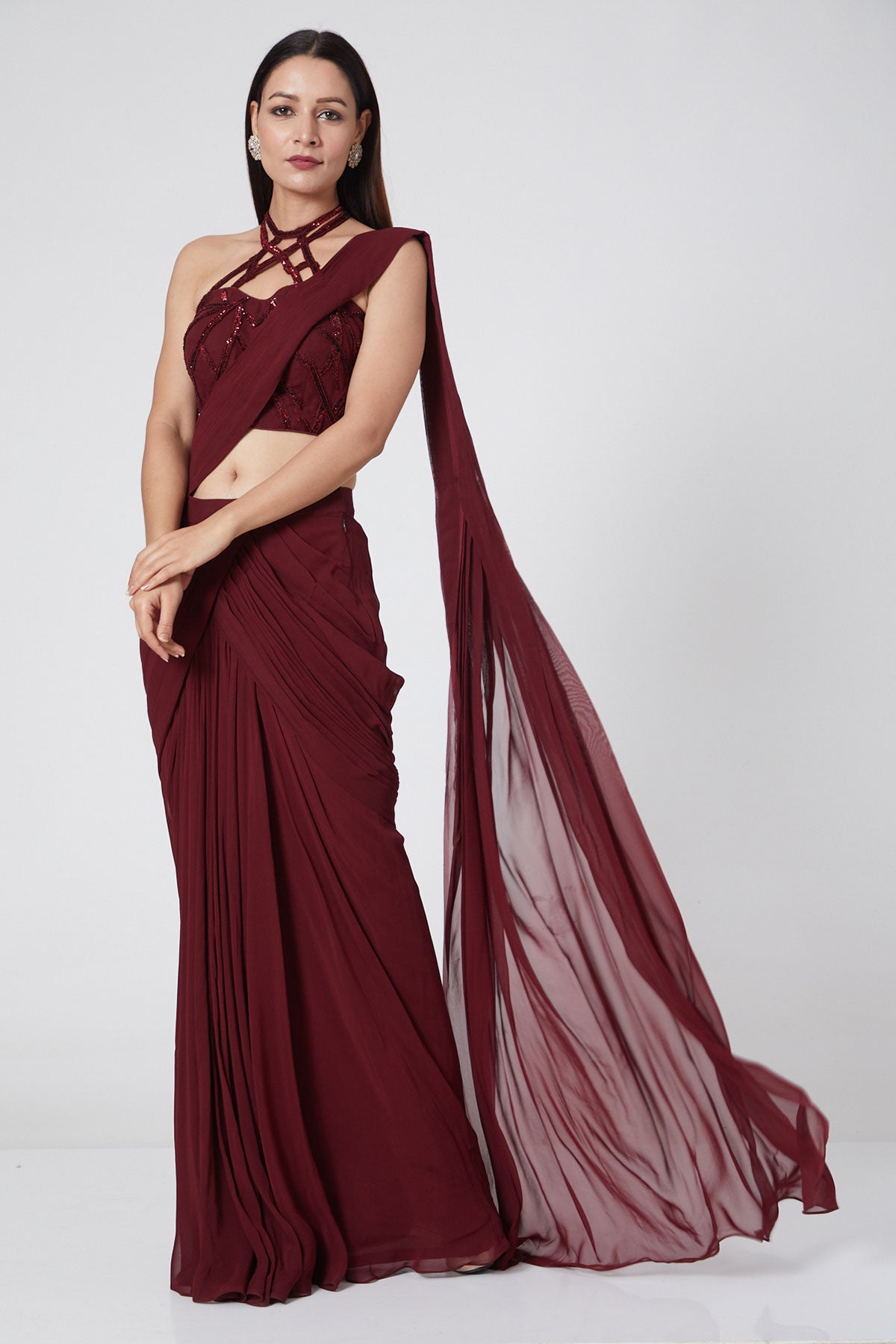 Deep Maroon Drape