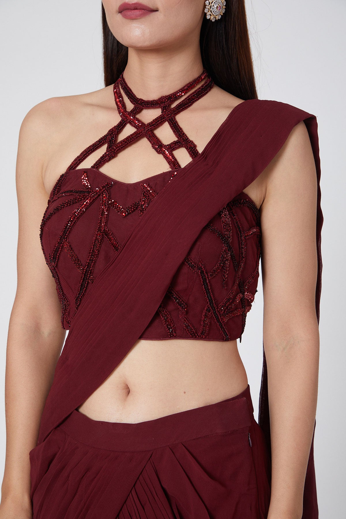 Deep Maroon Drape