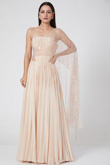 Pastel Peach Gown