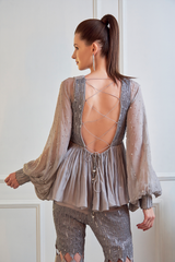Peplum Top With Garara