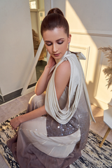 Ombre Sequined Sharara Kurta Set