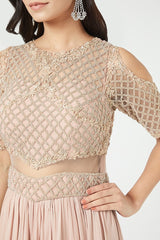 Light Wine Ombre Skirt Set