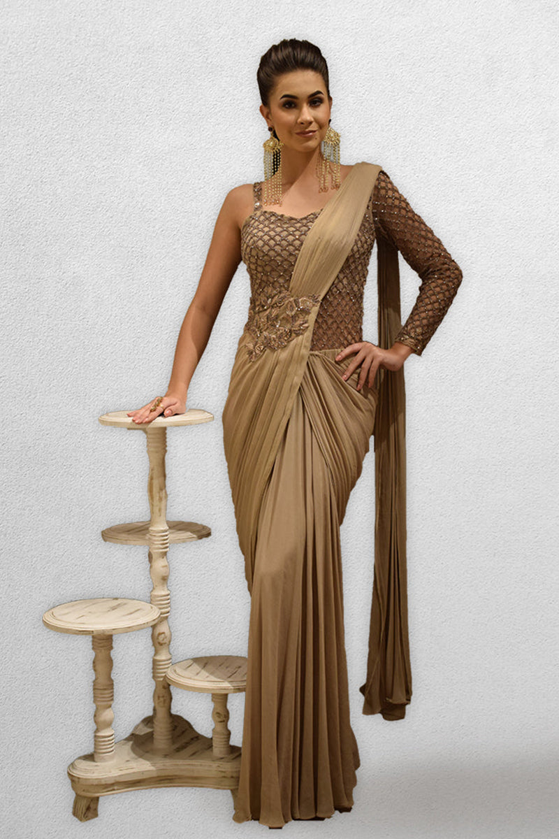 Nude Drape Saree