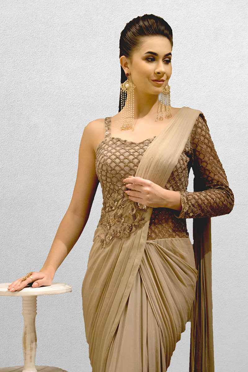 Nude Drape Saree