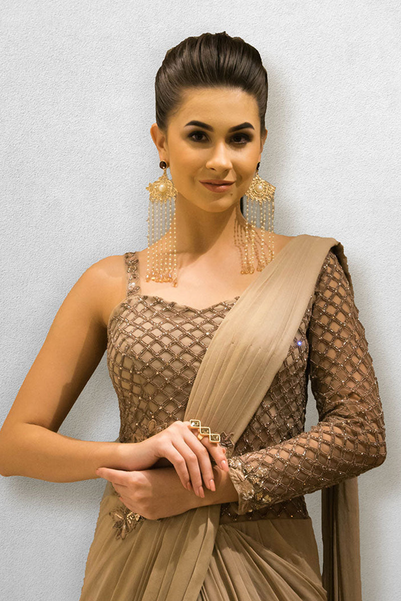 Nude Drape Saree