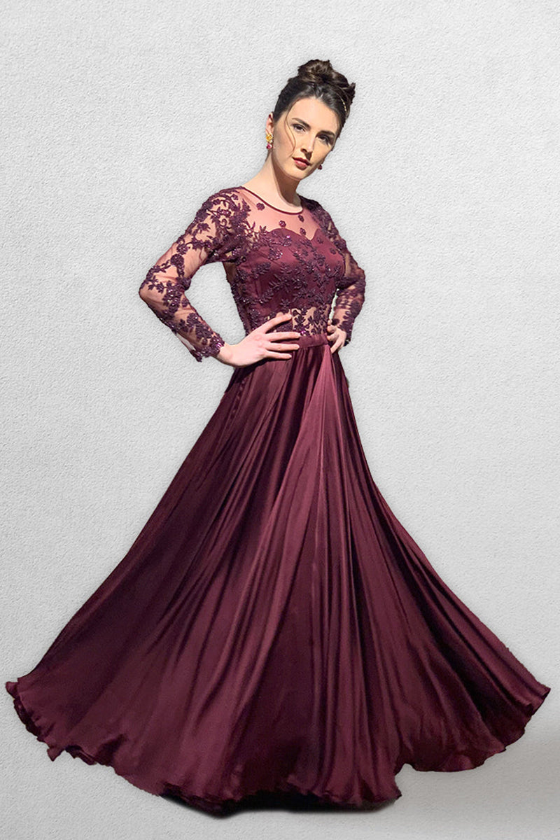 Wine Colored One Piece