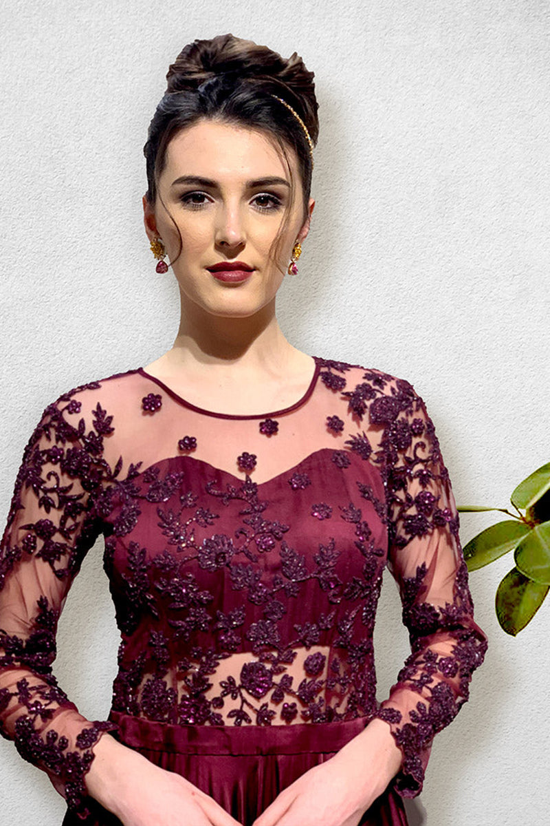 Wine Colored One Piece